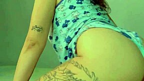 hey watch this latina teen in pajamas masturbate to mouthful cum pov orgasm