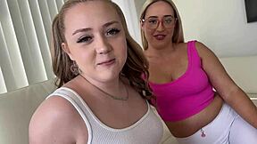 Eva Nyx and Brookie Blair's thick teen step sis game turns creampie wild