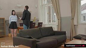 naughty teen thief lady dee caught bent over ass fucked bareback by stepdad