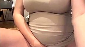 my stepmom's milky tits suck dick while showing swollen pussy close