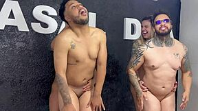 Tanned skinny babe spreads wet pussy on bed moaning as friends lick and fuck in wild homemade orgy