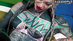 kinky alt pornstar teaches tattooed hippie first anal fingering