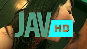 Kinky JAV Star Ai Wakana Blowjobs Three Friends In Holiday Party Feast