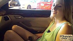 Pickup spy films innocent hitchhiker jenna marie fucked outdoors