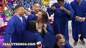 Reality kings angel youngs hailey rose share rocket's big cock ball licking