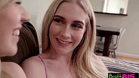 two skinny blonde latinas indulge in steamy taboo family sex