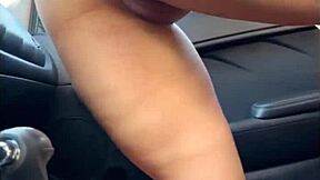 beautiful latina cutie in lingerie shakes big ass and tits while masturbating outdoor in public homemade?