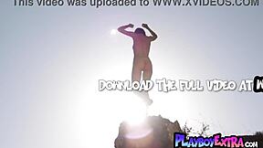 skinny latina sophia wanders outdoors stripping nude posing