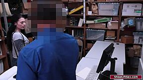 Officers Pound Shoplifter's Pussy In Turns!