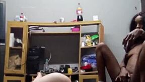 wife skips cleaning to suck hubby's cock instead in homemade clip