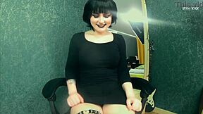 Thick Goth Mavis Dracula Teases Fat Ass Panties Thighs
