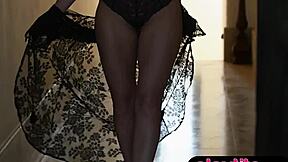 Skinny Blonde Canadian MILF Rips Clothes To Flaunt Petite Naked Bombshell Body