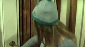 Neighbor teen strips panties teases shaved pussy close for you?