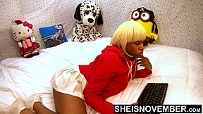 Ebony babe, your big ass ready for best friend's bbc after game fails?