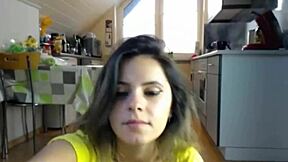 Teen sexydea bares boobs and rubs pussy flashing live cam