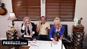 Watch Clarke's noise spark family fuck fest with mother-in-law?