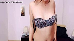 busty webcam slut strips clothes rips teases with dildo suck