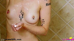 Cute Blonde Teen Daddy's Girl Takes Shower Interview Casting Petite Milf Photoshoot