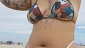 African Beach Flasher Teases Married Men In Panties