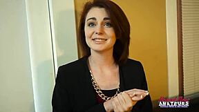 redhead coed ravyn plays with tits n pokes shaved pussy w dildo 😘🔥