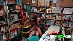 PERVERT TEEN CAUGHT STEALING PANTIES GETS FUCKED HARD!