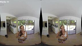 horny babysitter carolina sweets gives vr bonus cock ride 😈🍆💦