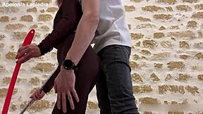 Tommy Cabrio Slams Apolonia Lapiedra's Tight Pussy with Monster Cock While She Cleans House