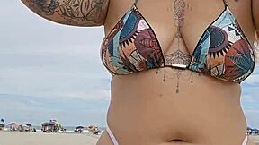 African Beach Flasher Teases Married Men In Panties