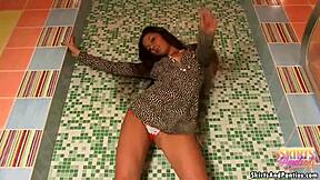 Panties pulled tight on my pussy nonstop