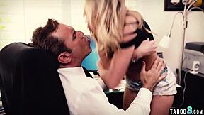 Nasty teen like me sneaks to stepdad's office for forbidden fuck yaaas