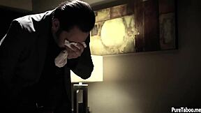 Rich Pervert Fucks Petite Blonde Babysitter's Tight Teen Pussy