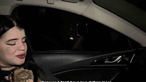 Alt Goth Teen Stretches Wet Pussy And Ass With Taxi Driver's Juicy Monster Cock