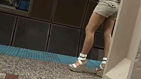 i love her sexy petite legs heels and asian feet