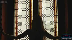 hey sabina rouge show us that petite body strip slow