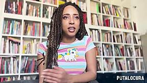 luna blackx milks torbe's cum after horny interview