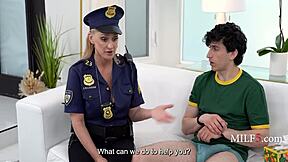 Step Mom Catches Jerking Teen Offers Milf Fix