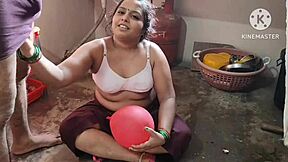 Indian desi bhabhi sneaks horny neighbor boy for hardcore pounding