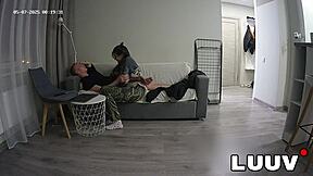 webcam couple luuv intense doggystyle pounding creampie orgasm