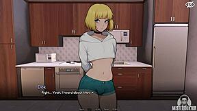 bunkered horny femboy petite shemale cums hard roleplay wet tits!