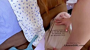 that super sexy 21yo babe hikes up her miniskirt for monster cock pounding