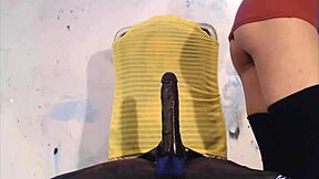 naughty brit college teen teases with squirting pussy toys