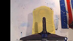 naughty brit college teen teases with squirting pussy toys