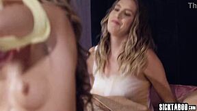 horny teen mackenzie mace licks milf cadence lux pussy fingering kissing muffdiving orgasm small tits