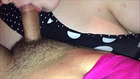 Girlfriend Deepthroats Boyfriend's Huge Cock And Swallows Cum Rain!