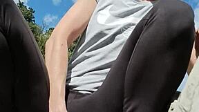 valemer flashes her tits outside to horny strangers everywhere...