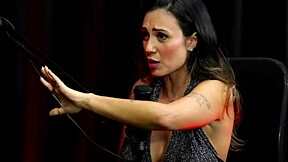 Husband cheers as Taluane Boom aggressively unleashes bisexuality in sheer red during casting