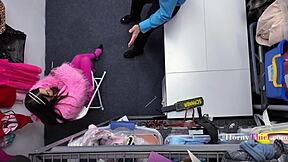 Shoplifter Sofie Reyez Blackmailed By Officer Ryan Mclane For Heels!