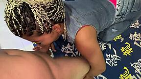 oh fuck yeah, i love that bitch sucking my cock dry!