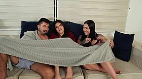 my friend's husband rams my big tits latina pussy cowgirl while wife looks away la rola