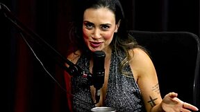 Husband cheers as Taluane Boom aggressively unleashes bisexuality in sheer red during casting